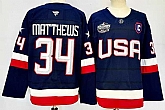 Men's USA #34 Auston Matthews Navy 2025 4 Nations Stitched Jersey,baseball caps,new era cap wholesale,wholesale hats
